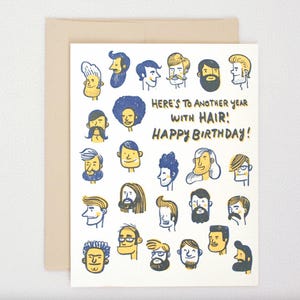 NEON Auf ein weiteres Jahr mit Haaren! Herzlichen Glückwunsch zum Geburtstag! - Alternative lustige Karte