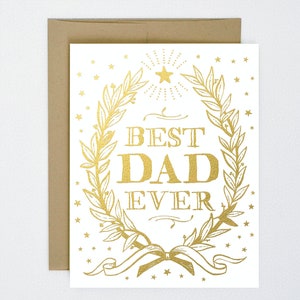 Il miglior papà di sempre - Papà campione - Carta laminata oro