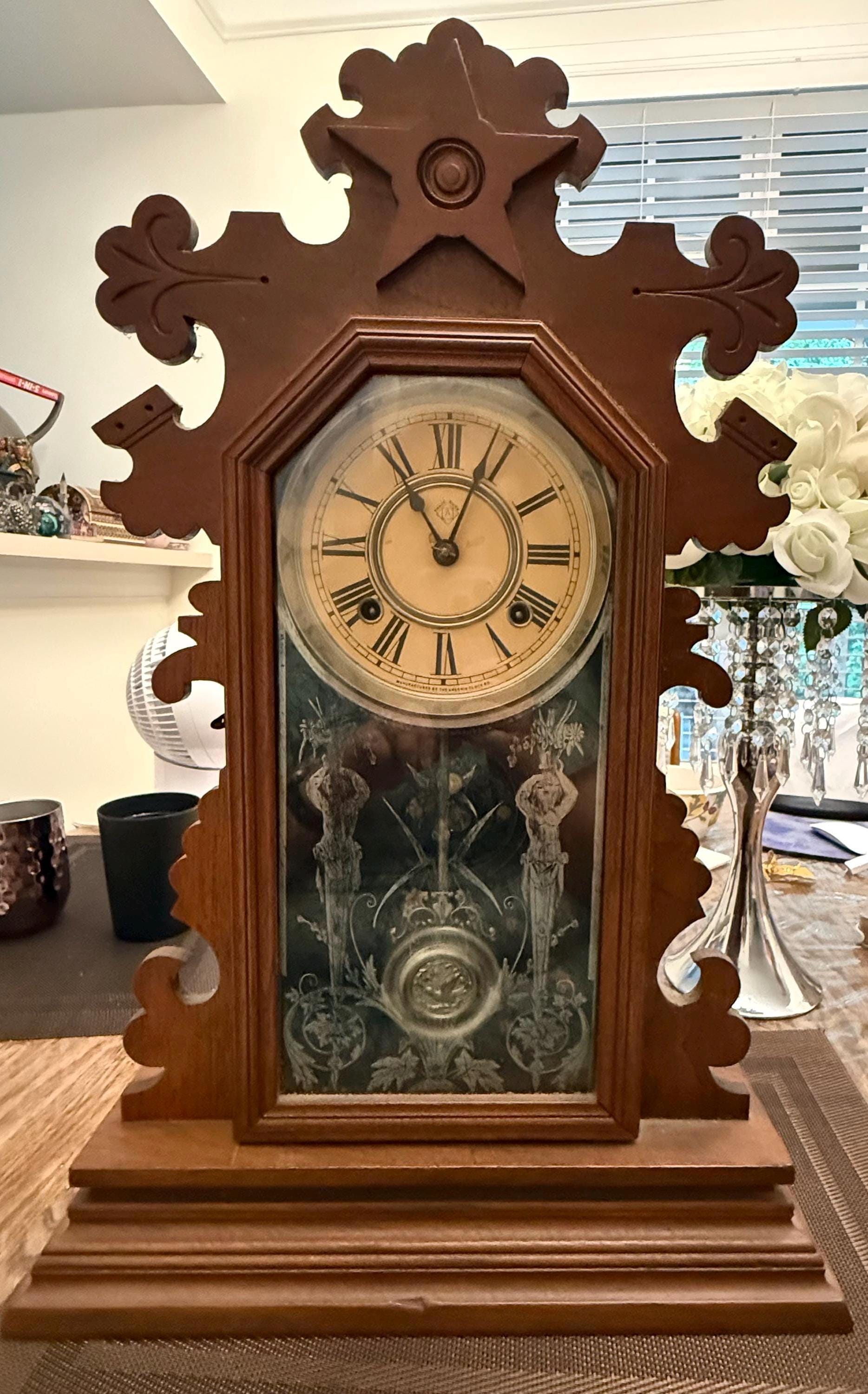 アンソニア（アメリカ）アンティーク掛け時計 Antique Ansonia Clock - Etsy