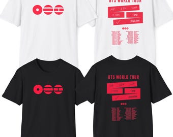 Camiseta BTS Arirang, produtos oficiais da turnê mundial de 2026.