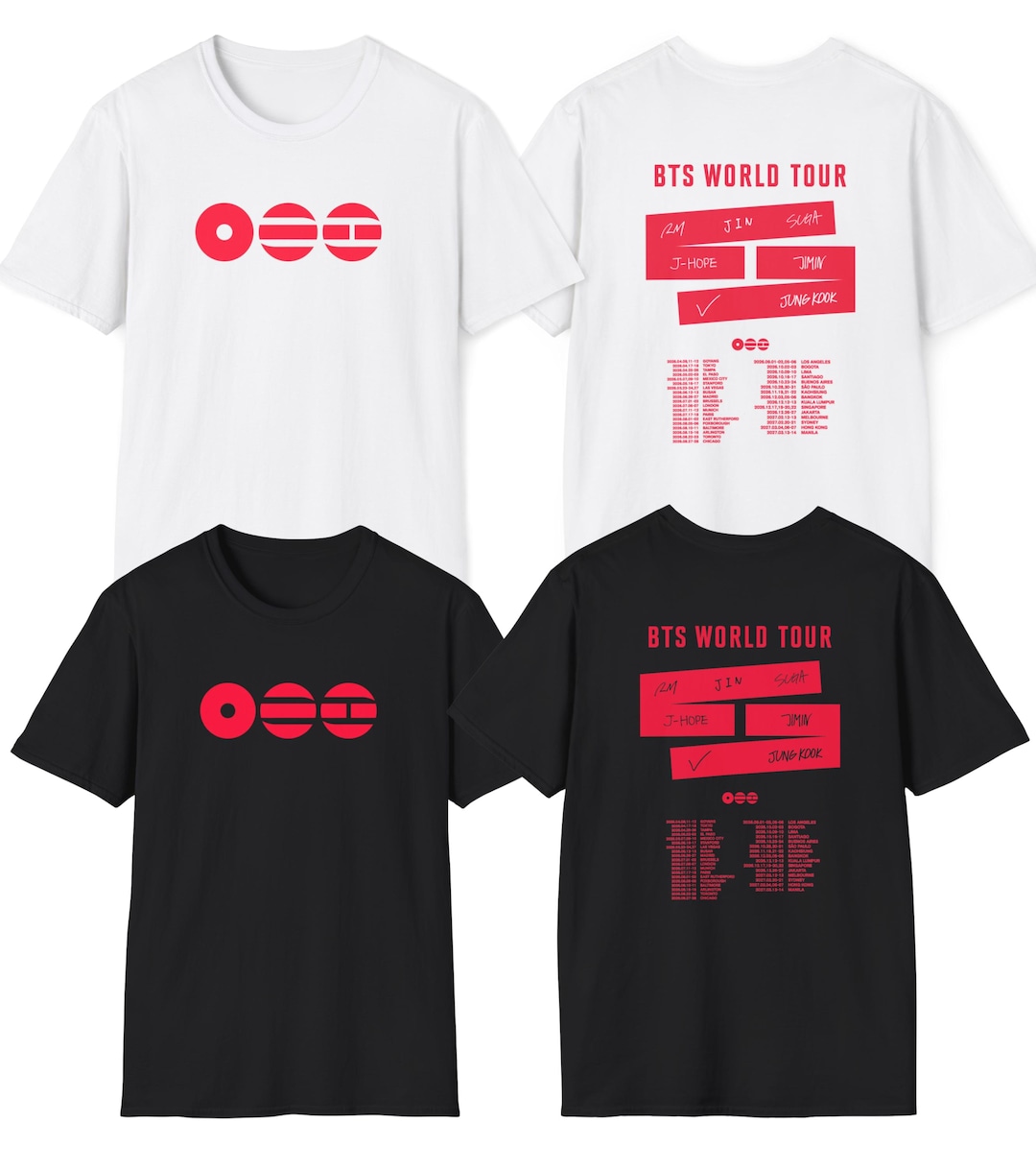 BTS Arirang Tshirt Concert Merch 2026 World Tour - Etsy 日本