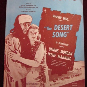 Vintage 1926 The Desrt Song Sheet Music image 1