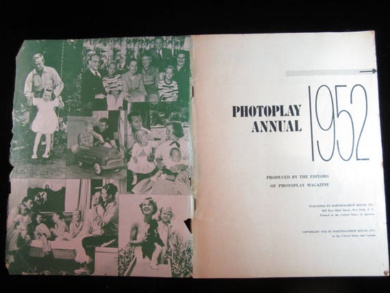 ミュージシャン MAZZEL Seaside Story Memorial Photo ZINE VTG 1952 Photoplay Annual Mazazine Pictorial History of