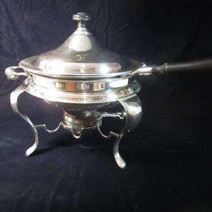 VTG 1940&#39;s 5 Piece &quot;Rochester Stamping Wear&quot; Chafing Dish 3 Footed