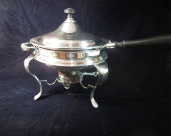 VTG 1940's 5 Piece "Rochester Stamping Wear" Chafing Dish 3 Footed