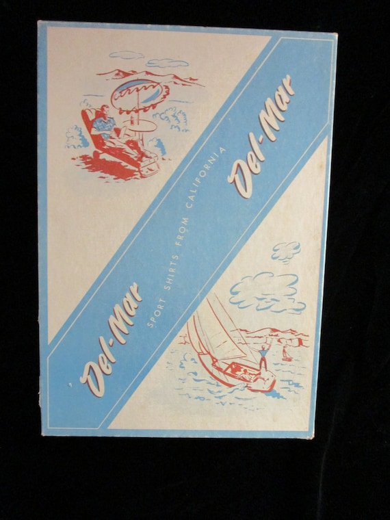 1950's Del-Mar Sportswear Clothing Box - In Good Used Condition