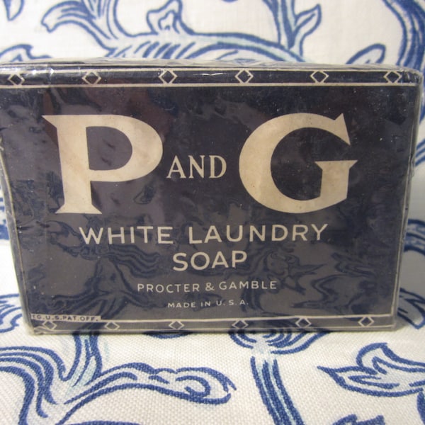 Vintage 1940's "P and G"  White Laundry Soap from Proctor and Gamble, USA