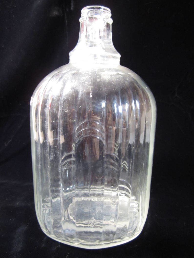 VTG 1930 Art Deco One Gallon Clear Glass Jug With DBL Handled Nice Etsy