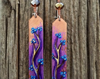 Copper earrings