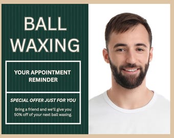 Ball Waxing Gag Postcard | Anonymous Prank Mail