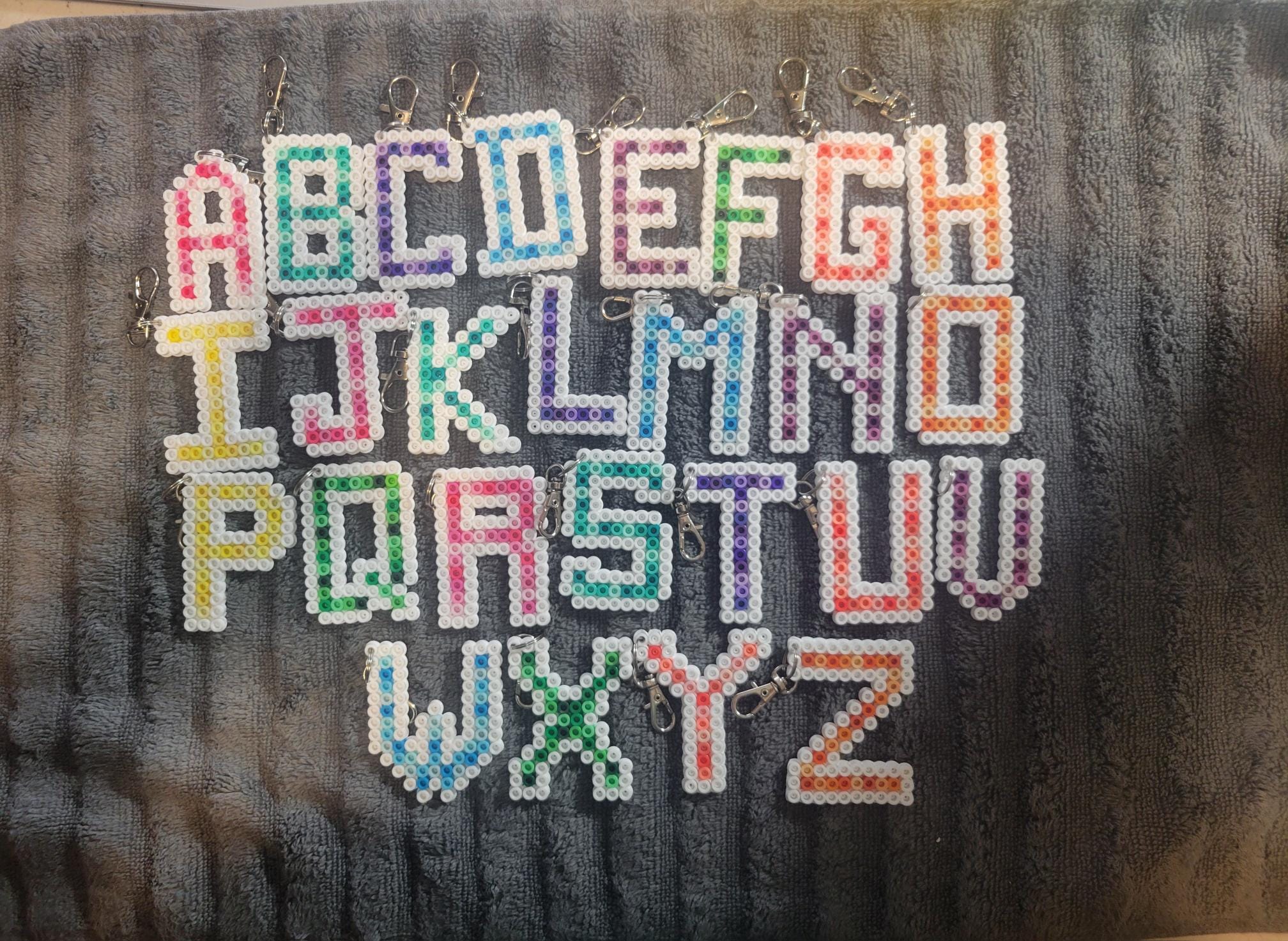 Perler bead alphabet España