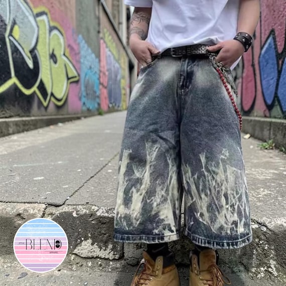 Baggy Denim Shorts | Vintage Grunge Jorts | Casual Style | Y2K