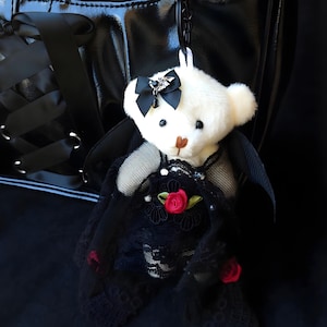 Gothic Romance Vampire Bear | Decor | Keychain | Alternative Gift