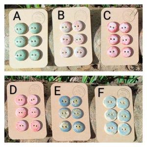 PRECIO REDUCIDO - Botones de gres hechos a mano - DE SEGUNDA MANO