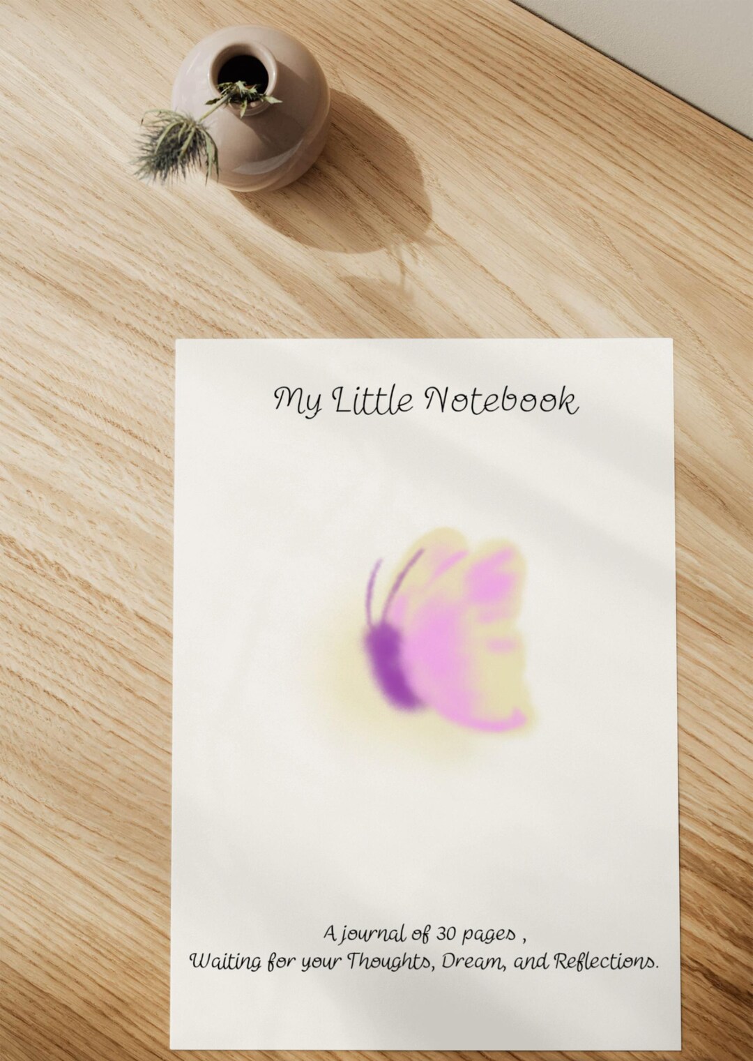 Photo inspiration: Visual Reference: 30 Page Journal Printable Aesthetic Minimalist Journal