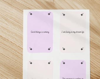 100 Affirmation Cards | Self-Love and Mindfulness