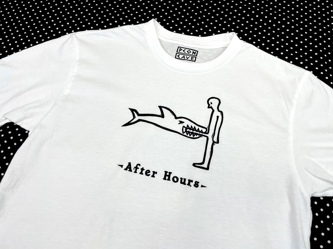 After Hours Scorsese Linocut Block Print T Shirt Shark Etsy Canada