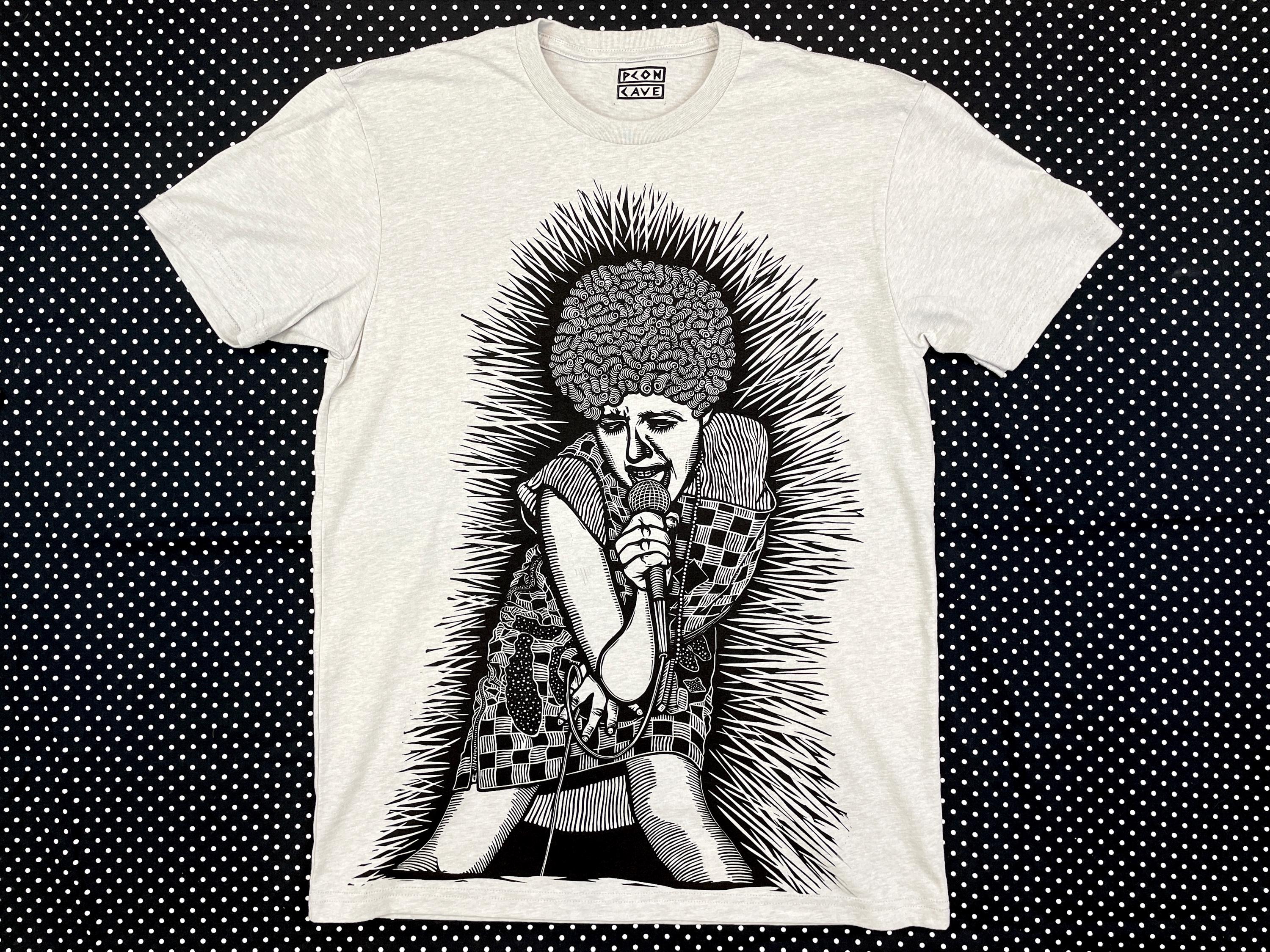 Ray Punk Poly Styrene - X Ray Spex - Punk Rock - Linocut Printed T Shirt - Etsy