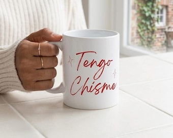 Tazza in ceramica Tengo Chisme / Tazza con frase di gossip spagnola