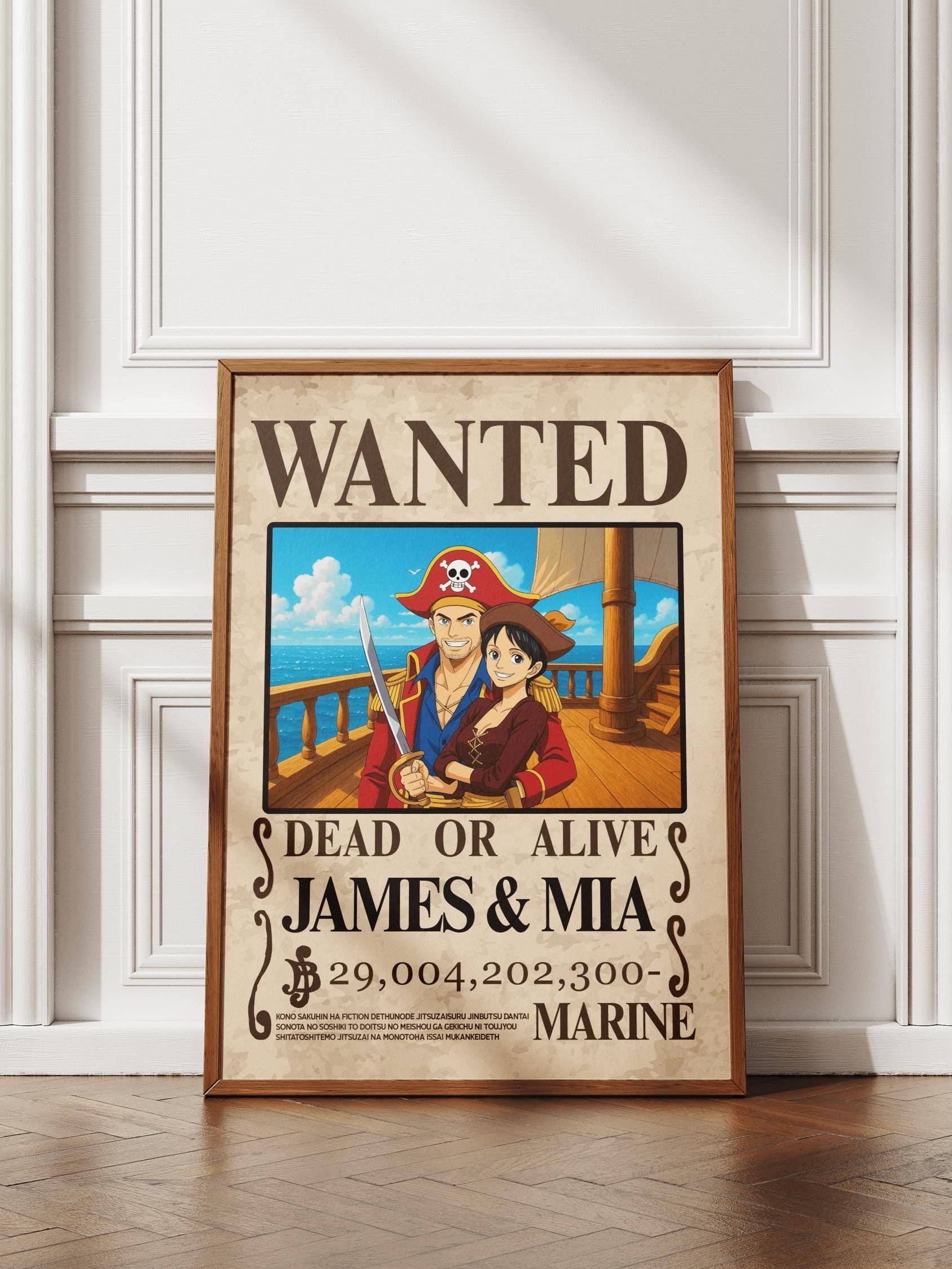 Wanted poster one piece - Etsy 日本