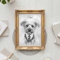 Pet gifts, pet painting, custom dog portrait, pet painting, custom portrait, cute dog drawing, custom pet gift, cat painting, custom pet art product logo