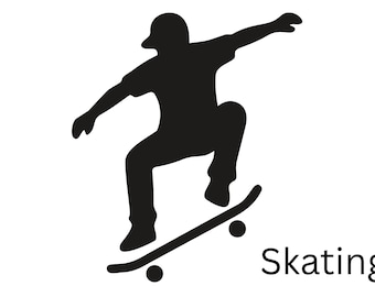 Skating - Skateboard - Camper Van Decal • Vinyl Sticker --Art.106--