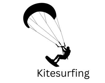 KiteSurfing - Camper Van Decal • Vinyl Sticker --Art.118--