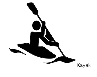 Kayak - Camper Van Decal • Vinyl Sticker --Art.007--