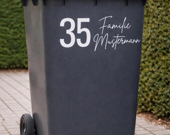 Pegatina para Buzón con Número de Casa – Vinilo Moderno | Resistente al Agua | Personalizable