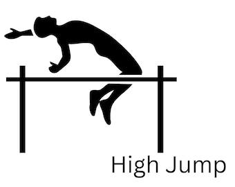 High Jump - Camper Van Decal • Vinyl Sticker --Art.110--