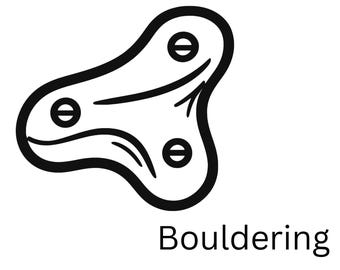 Bouldering - Camper Van Decal • Vinyl Sticker --Art.108--