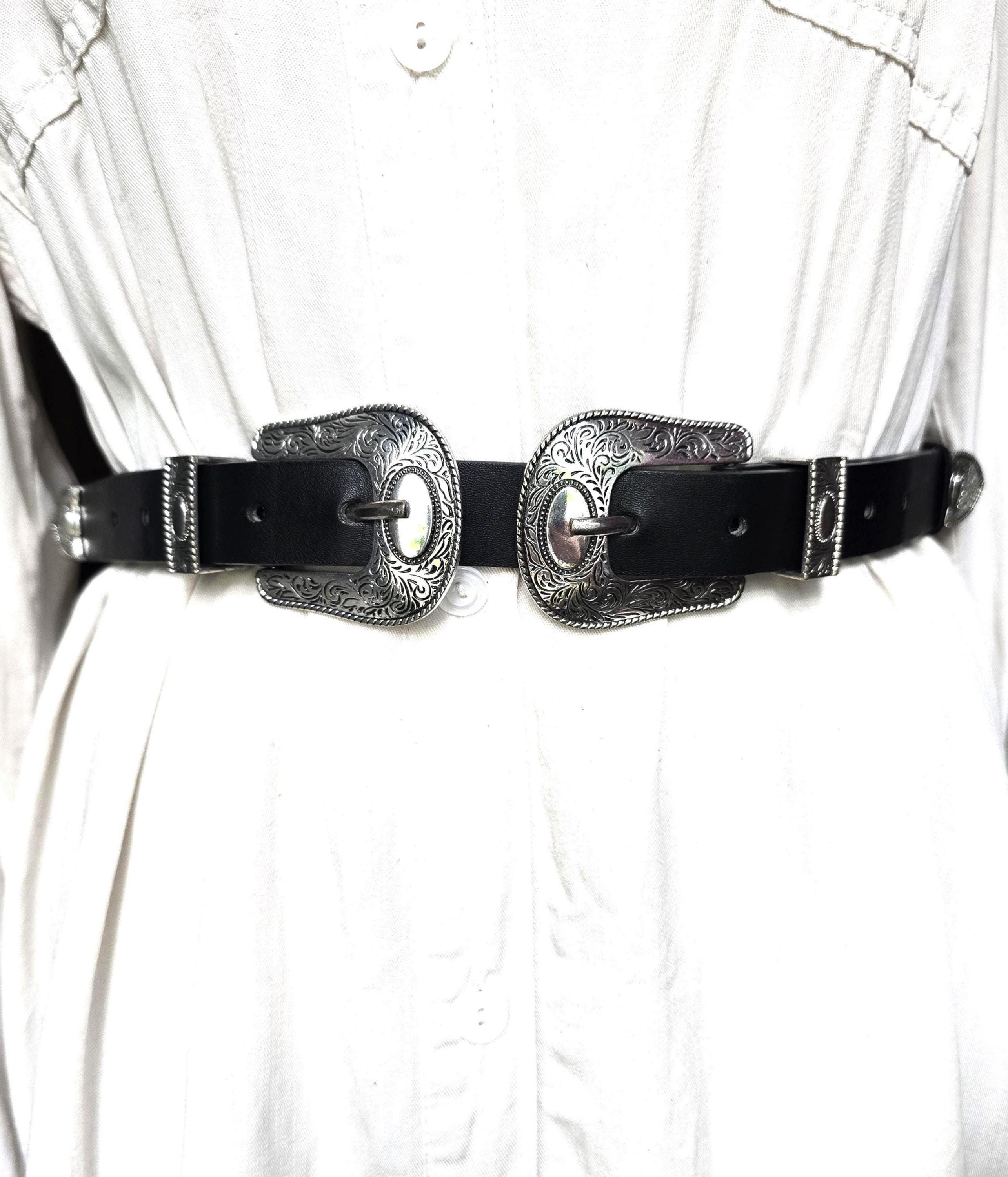 Vintage Leatherock Concho Belt \