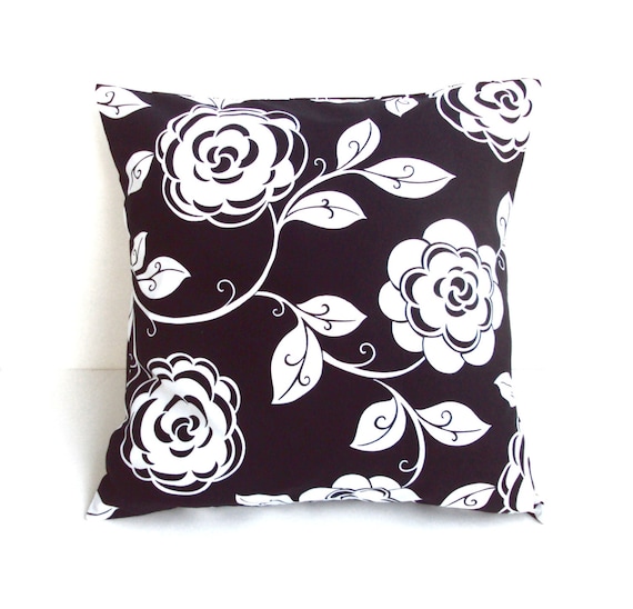 Black & White Pillow Cover, Pillow Covers, Home Decor, Home Accents, Decorative Pillows, 16x16 Pillow Covers
