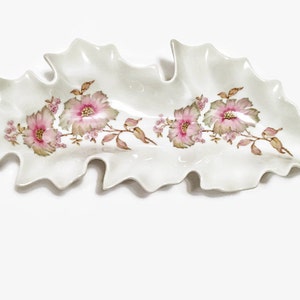 Vintage Old Nuremberg Leaf Shaped Bavaria Germany Dish, Vintage Dish, Vegetable Dish