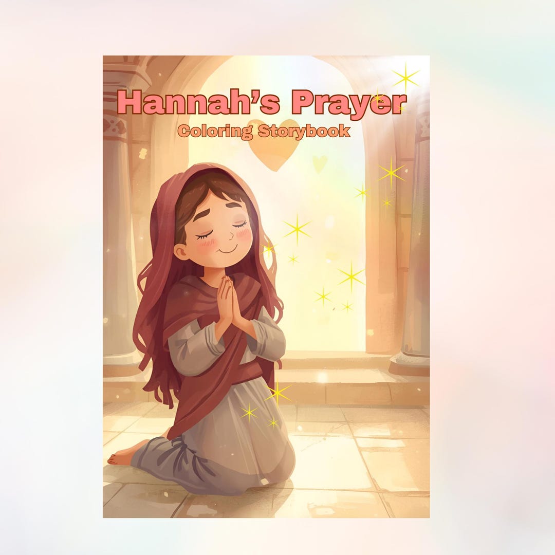 Hannah's Prayer Coloring Storybook Digital Download PDF - Etsy