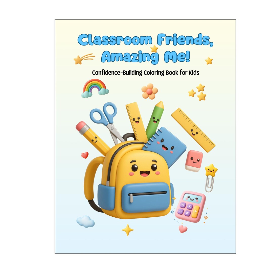 Classroom Friends Affirmation Coloring Book | Handwriting Practice ...