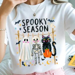Preppy Spooky Season PNG, Preppy Coquette Skeleton PNG, Trendy Fall Sublimation Design, Girly Halloween Shirt Design, Striped Boutique PNG