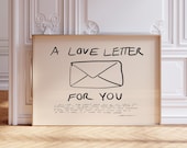 Love Letter for You Print: Mid Century Modern Bauhaus Wall Art - Etsy