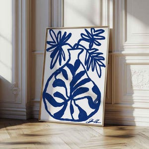 Abstract Vase Print: Mid-Century Modern, Boho Wall Art