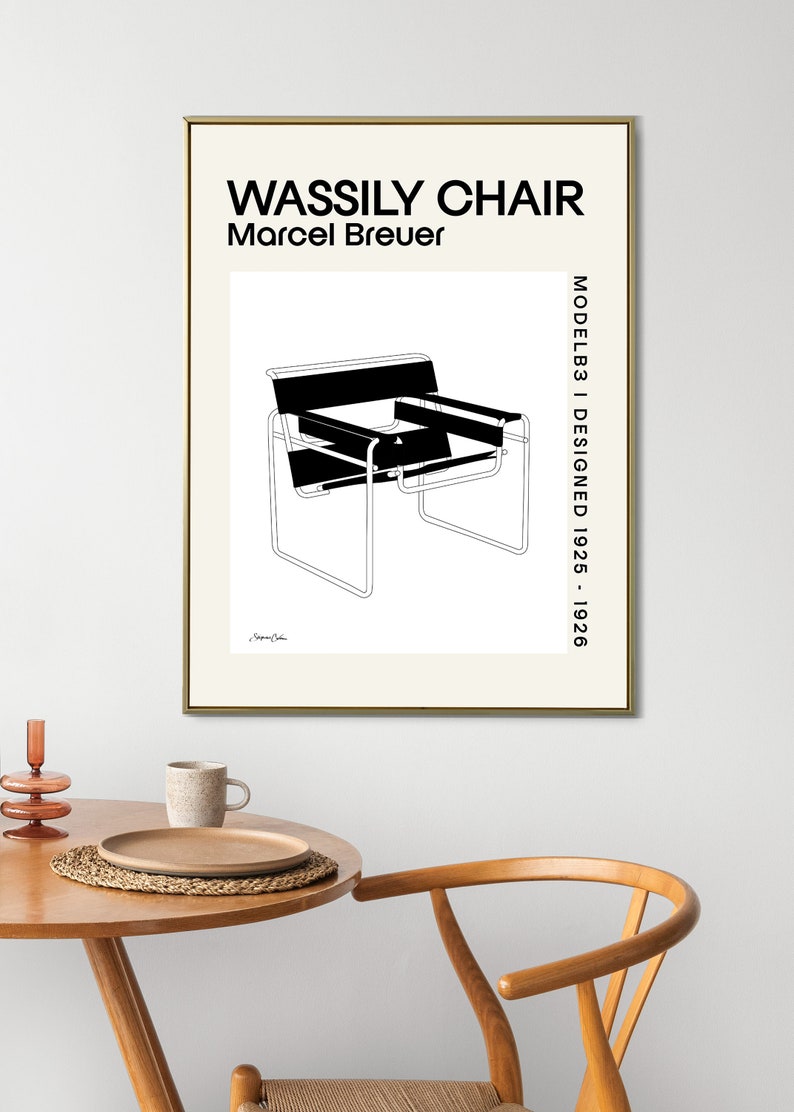 Wassily Chair Bauhaus Art Print: Marcel Breuer Exhibition Poster - Etsy