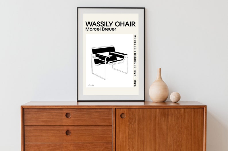 Wassily Chair Bauhaus Art Print: Marcel Breuer Exhibition Poster - Etsy
