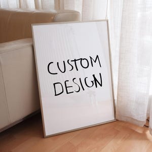 typography poster that is custom and personalizable. kunstbystephie original handdrawn