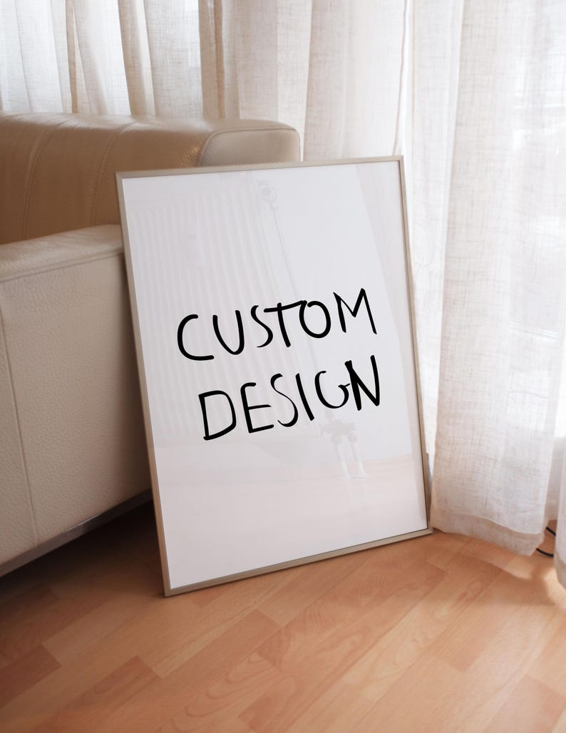 typography poster that is custom and personalizable. kunstbystephie original handdrawn