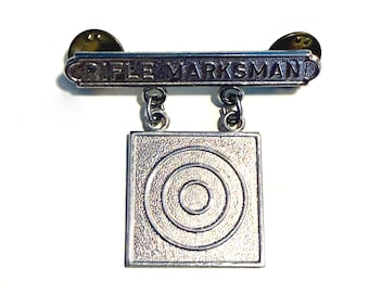 Military Uniform Pins Awards for Performance Marksman Sharpshooter