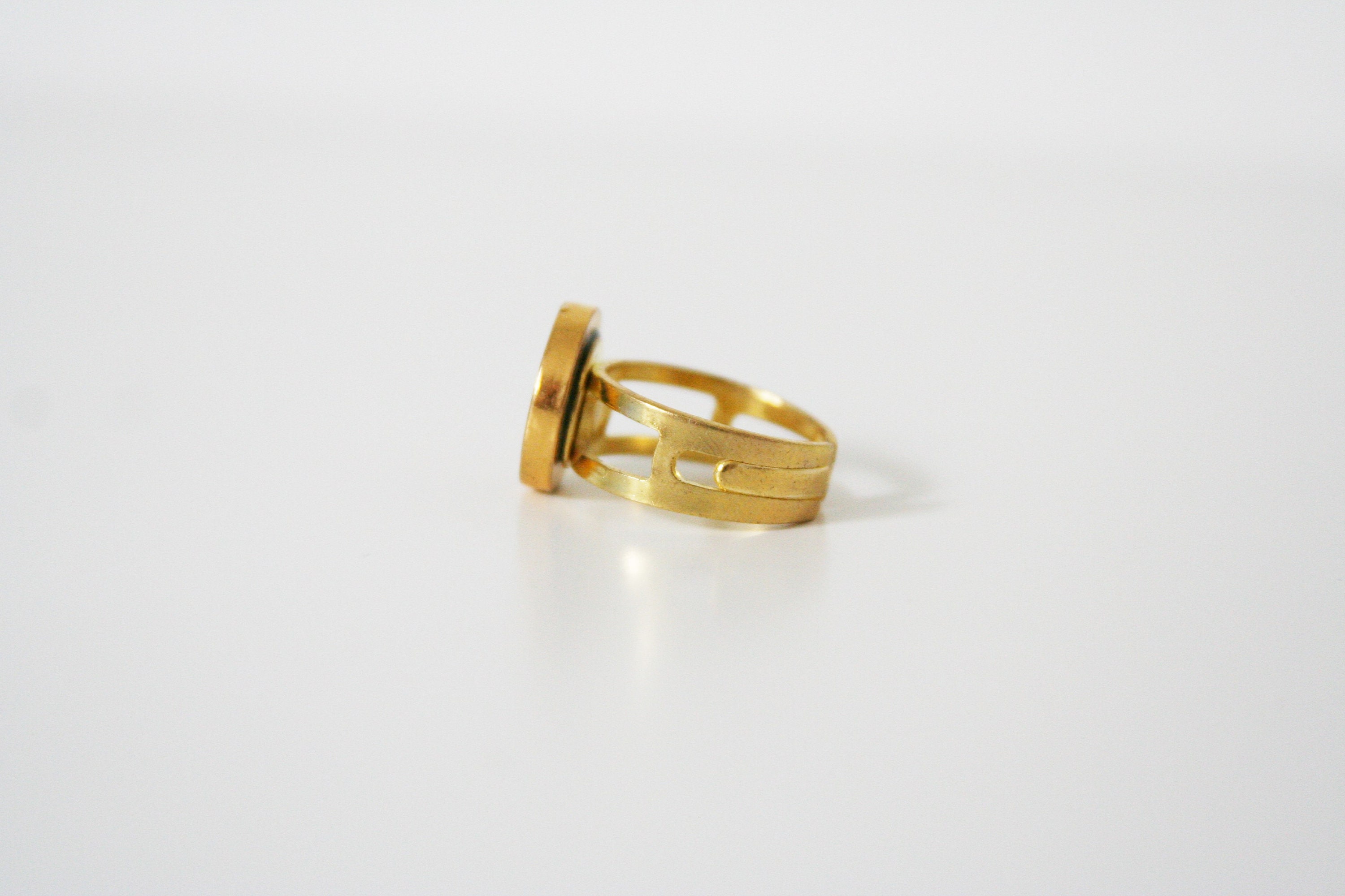 Drama Mask Ring Mens Accessories — Angle Ah