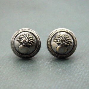 Français Boutons de manchette militaires Flaming Grenade Cuff Links Grenadier Army fabriqués avec des boutons militaires vintage image 8