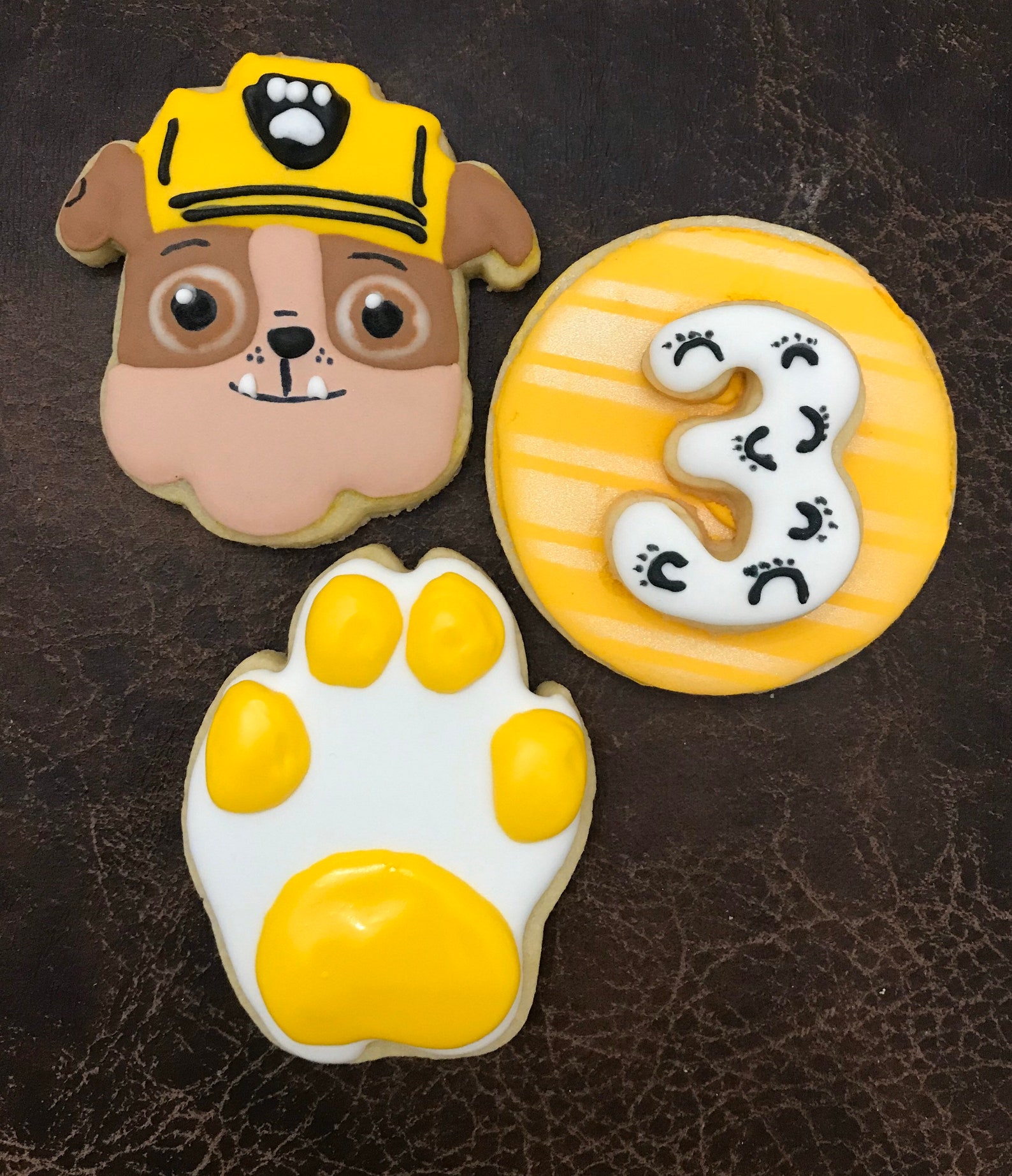 paw patrol sugar paste figures