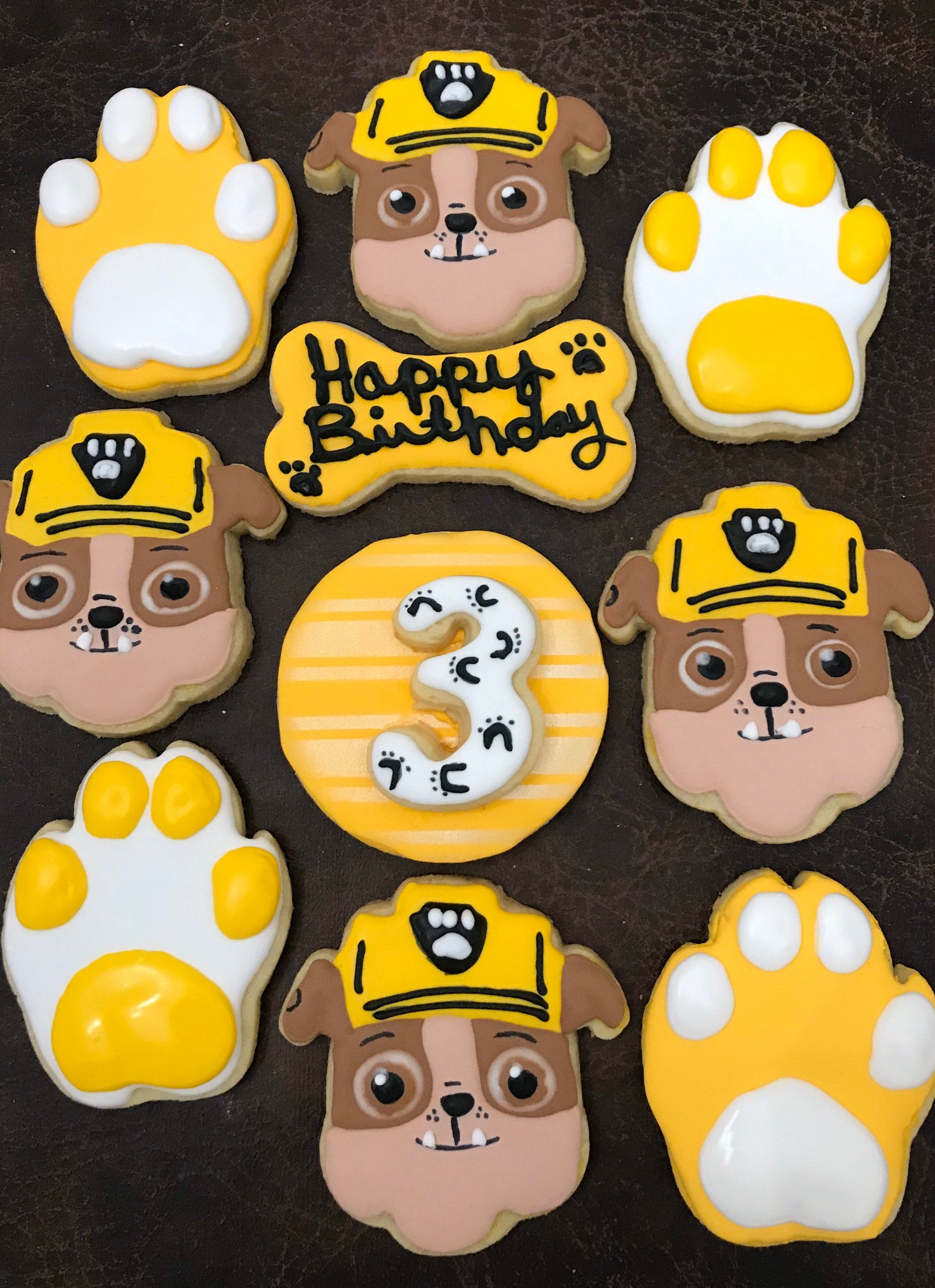 paw patrol sugar paste figures