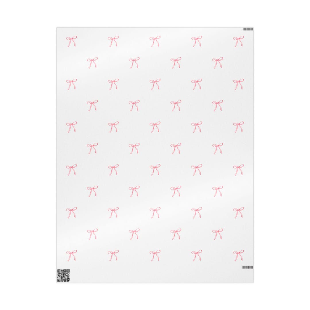Pink Ribbon Wrapper Pink Ribbon Wrapping Papers - Etsy