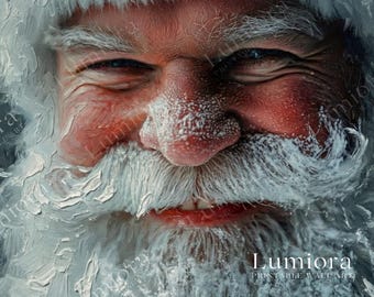 Samsung Frame TV Art Santa Portrait • Vintage Oil Painting Christmas Close-Up • Festive Holiday Wall Art Digital Download, image 7